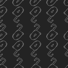 padlock pattern. padlock seamless pattern. doodle padlock seamless pattern. hand drawn padlock pattern background. doodle padlock background