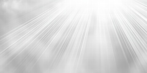 Soft Gray Background with Luminous Rays Breaking Through Clouds