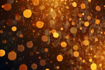 abstract orange bokeh background Generative AI