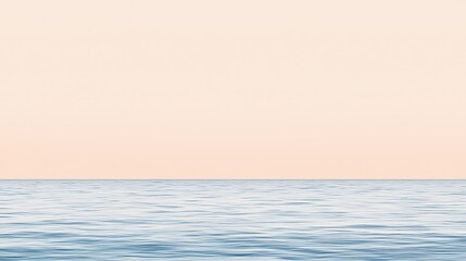 Obraz premium A soft pink and blue sky stretching across the horizon during a peaceful winter evening, with a gentle calmness in the air