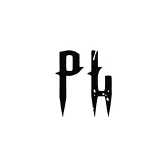 PL monogram logo design letter text name symbol monochrome logotype alphabet character simple logo