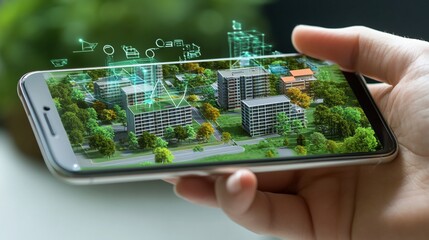 Smart City Visualization on Mobile Phone Screen