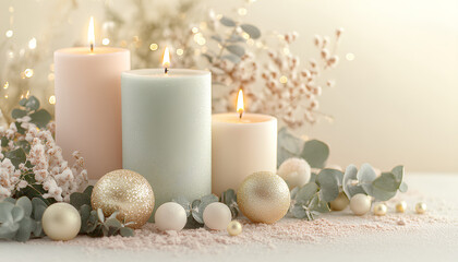 christmas decoration with candles