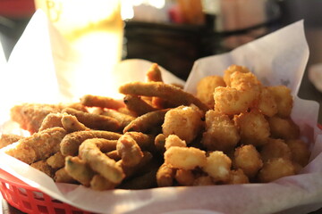 Fried appetizer at a local restaurant in northern Minnesota. 
