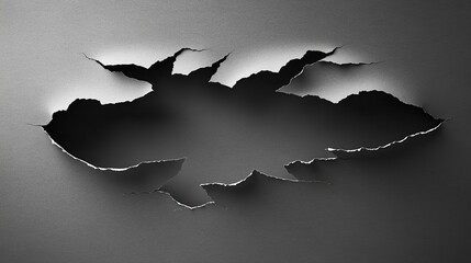 Minimalist gray torn paper, subtle texture, natural edges, clean matte aesthetic