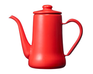 赤いコーヒーポット