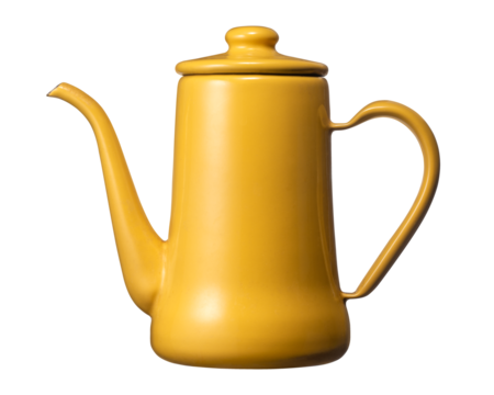 黄色いコーヒーポット