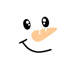 Snowman Faces icon cartoon