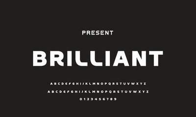 Fototapeta premium Modern Sports tech font typography. MINIMAL vector typeface for a company. Minimal gaming fonts for logo design.