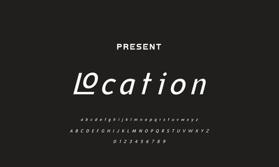 Modern Sports tech font typography. MINIMAL vector typeface for a company. Minimal gaming fonts for logo design.