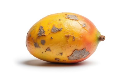 Ripe mango with unique skin texture