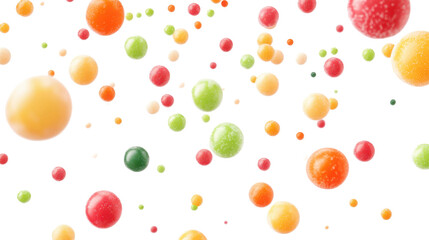 seamless pattern with colorful candies isolated on white background 