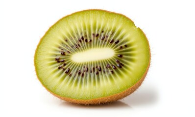 Freshly cut kiwi fruit slice