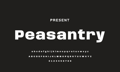 Modern Sports tech font typography. MINIMAL vector typeface for a company. Minimal gaming fonts for logo design.