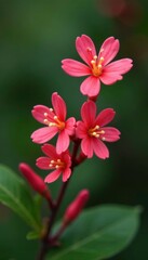 Obraz premium Delicate urn-shaped flowers with five petals on a branch of pointleaf manzanita, pointleaf manzanita, botanical garden