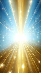 Obraz premium digital technology golden luminous rays poster background