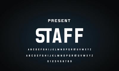 Abstract modern urban alphabet fonts. Typography sport, technology, fashion, digital, future creative logo font. vector illustration