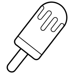 Popsicle Line Art Clean Vector Concepts