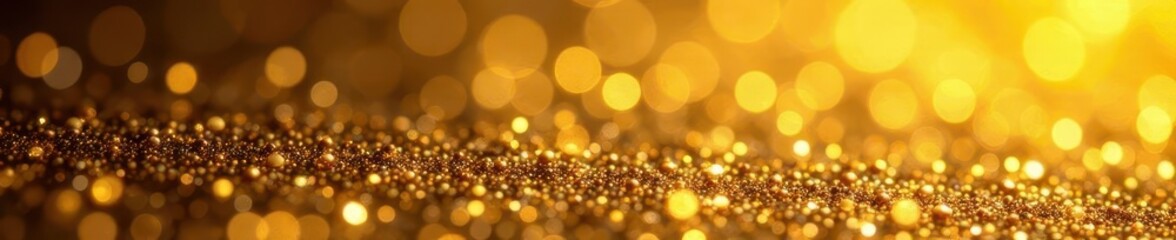 Obraz premium Abstract gold glitter texture, ideal for festive designs , dazzling, sparkle