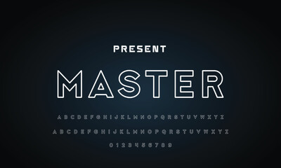 Abstract modern urban alphabet fonts. Typography sport, technology, fashion, digital, future creative logo font. vector illustration