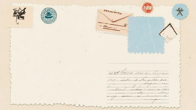 Vintage Postcard Background for Creative Designs