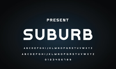 Abstract modern urban alphabet fonts. Typography sport, technology, fashion, digital, future creative logo font. vector illustration