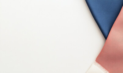 Soft textured fabric draped elegantly on a light background for design inspiration