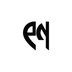 PN monogram logo design letter text name symbol monochrome logotype alphabet character simple logo