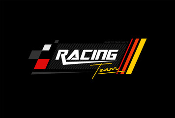 racing team stripe for custom car and apparel.