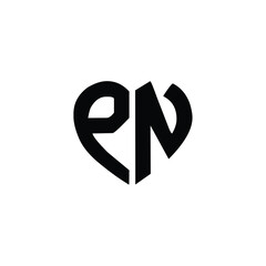 PN monogram logo design letter text name symbol monochrome logotype alphabet character simple logo