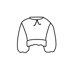 Fashion flat drawing line