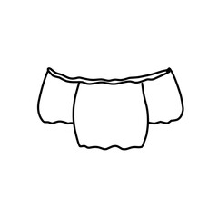 Fashion flat drawing line