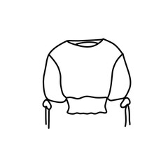 Fashion flat drawing line