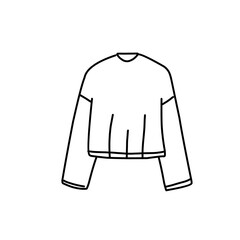Fashion flat drawing line