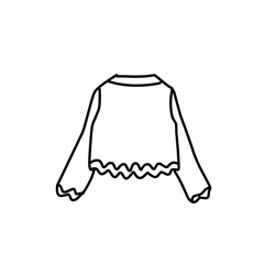 Fashion flat drawing line