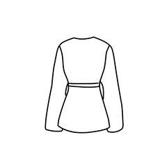 Fashion flat drawing line