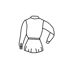 Fashion flat drawing line