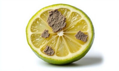 Close-up of a lime with unique texture