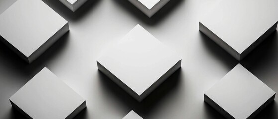 Abstract Grey   White Square Pattern Background  Minimalist Geometric Design