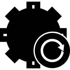 Update settings, settins, gear icon