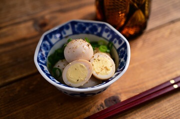 ウズラの卵の煮卵