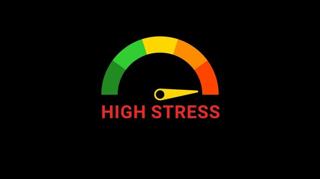 High stress Risk meter Animation