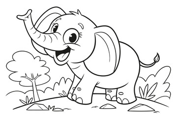 Elephant in the forest