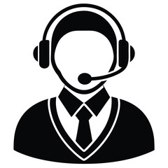 Customer Support Icon Vector Art Illustration Design for Business and Communication