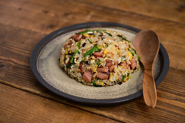 ランチョンミートの焼き飯