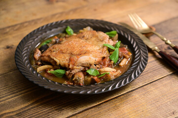 チキンのキムチトマトソース煮