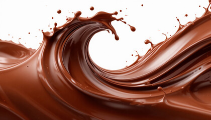 melted chocolate splash