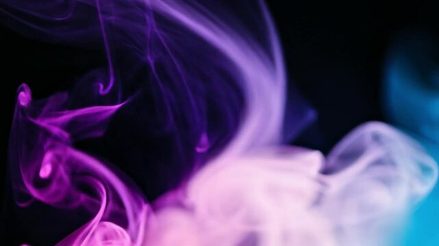 smoke on black