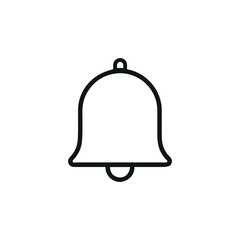 Minimalist Notification Bell Icon – Clean Alert Symbol Design