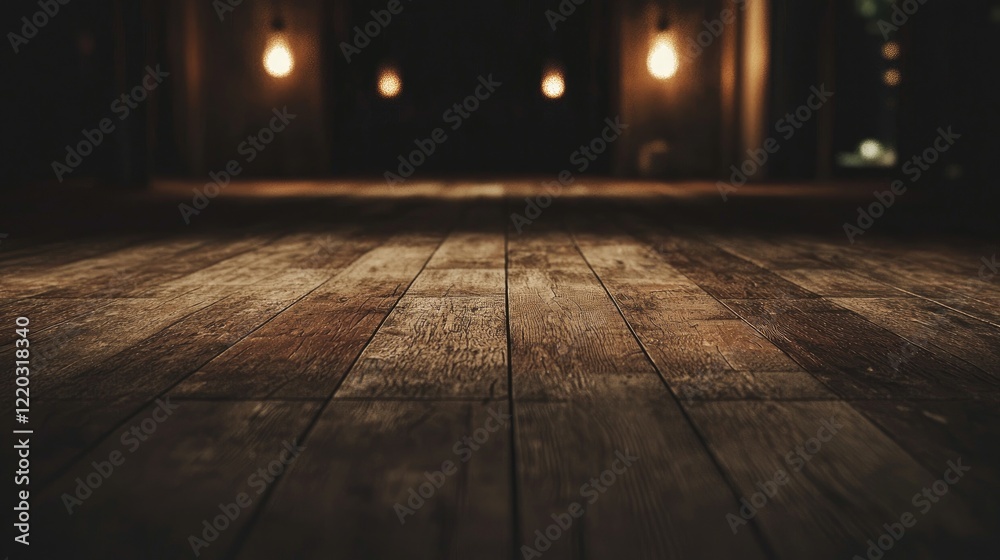 Poster a dramatic dark textured background paired with a rustic wooden floor, perfect for photography or de